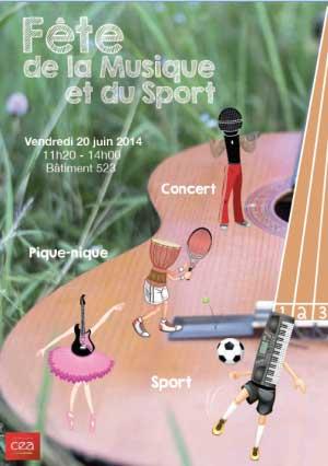 Affiche Fete de la musique et du sport de Mennecy